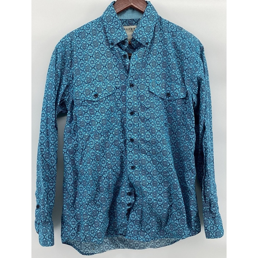 Roper Wear The West Western Cowboy Core Button Shirt Men Size Small